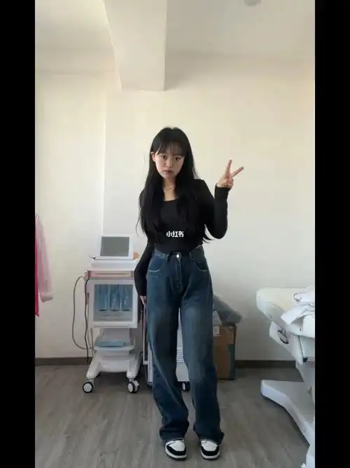 160  112斤微胖  平价拖地裤!