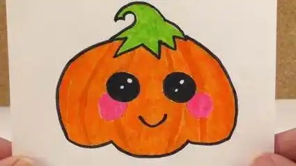 万圣节南瓜简笔画 万圣节南瓜简笔画可爱