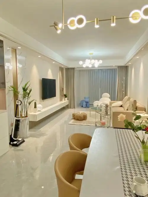 客厅全景图1w77搞定全部软装