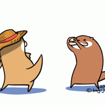 水獭表情包图片键条漆kagijouurushi卡通图片一