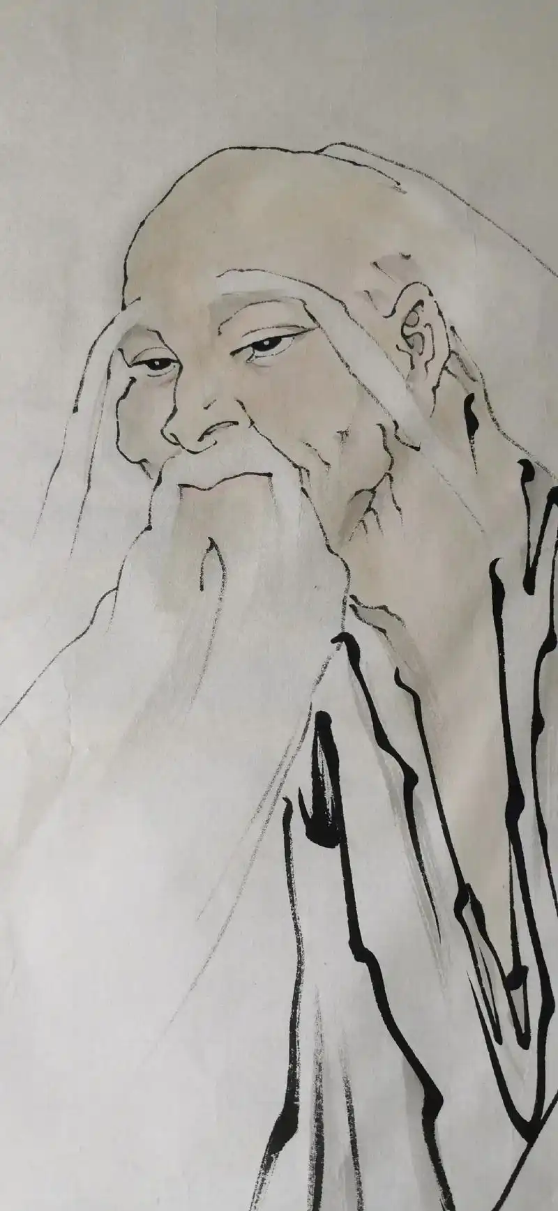 老子出关图.#上热门 #范曾 #水墨人物 - 抖音