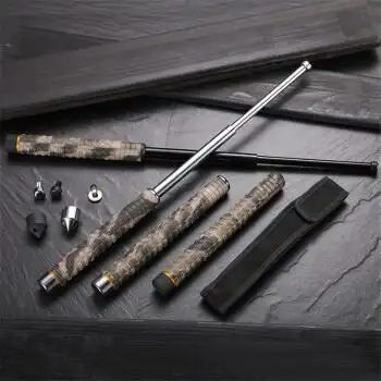 冷兵器高品质高端伸缩棍甩出你棍棒三节棍户外男女士防身女子防狼打狗