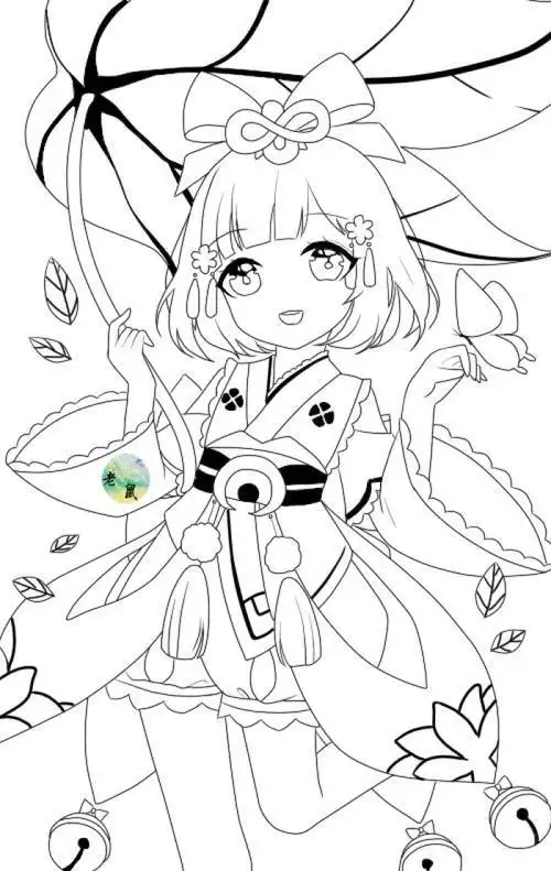 阴阳师不知火的简笔画