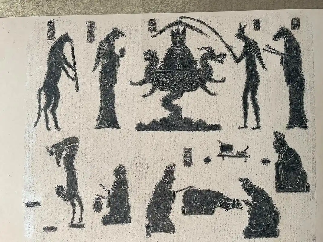 拓片#汉画像石   精品汉画拓片. - 抖音