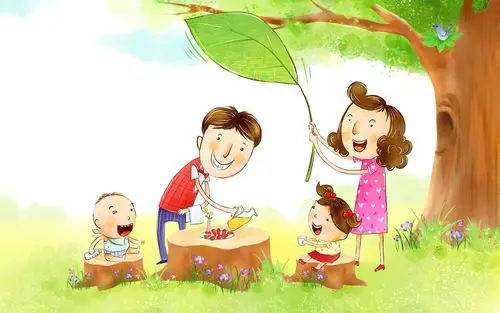 矢量幸福家庭壁纸28 - 1280x800