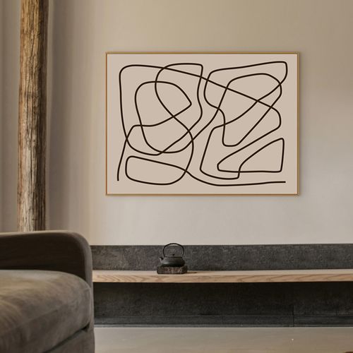 创意小众线条装饰画极简抽象客厅艺术挂画高级现代装饰画