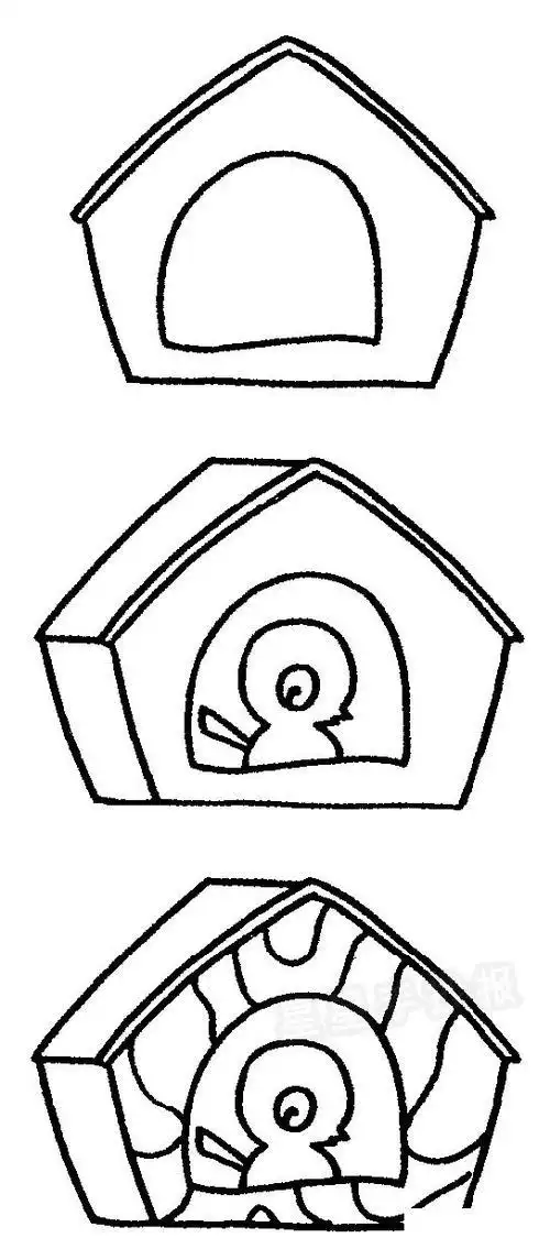 鸟窝简笔画