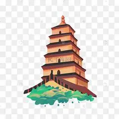 画雷电光效蓝色多功能闪电雷电光效国潮风杭州雷峰塔热门收藏热门下载