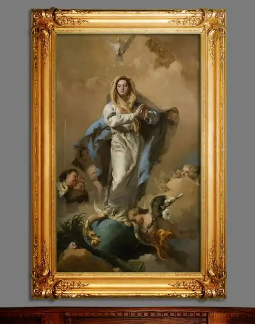 圣经耶稣基督教圣母神话玛利亚圣母子希腊神话说明:圣母与小天使古典