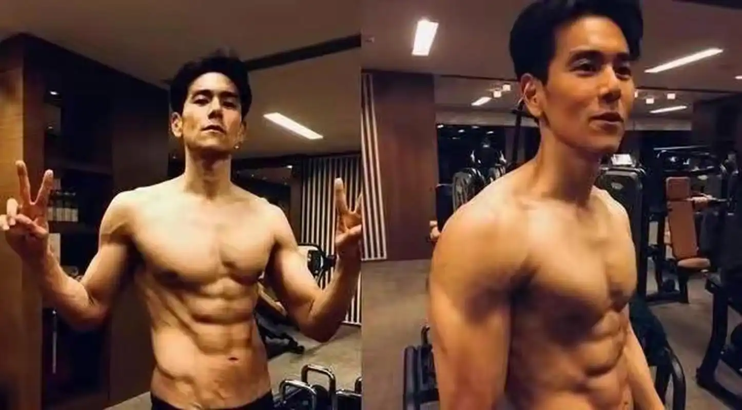 41岁彭于晏腹肌身材碾压小鲜肉|帅哥腹肌体育生|彭于晏 娱乐圈从来不