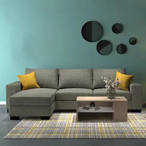 简约现代布艺沙发小户型客厅组合可拆洗贵妃家用沙发网红款三人位