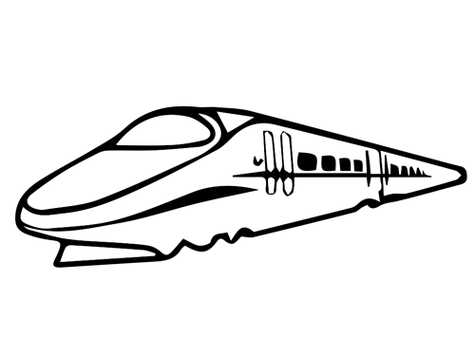 和谐号动车简笔画