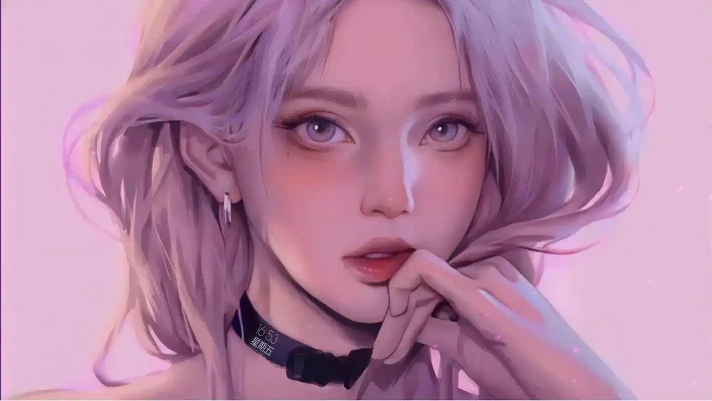 美女横屏笔记本电脑壁纸