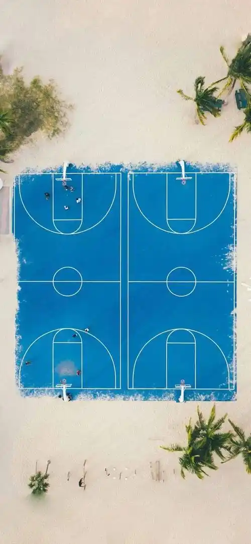 篮球壁纸聊天朋友圈背景最美篮球场