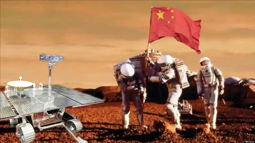 ksp动画模拟2040年中国人登陆火星全经过插国旗采样本