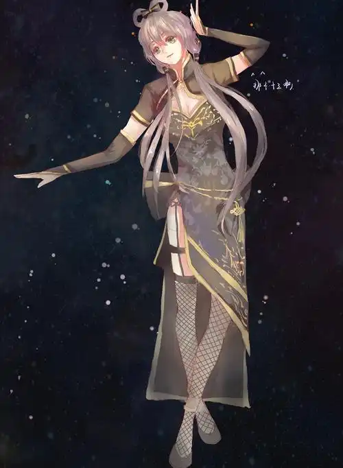 洛天依金丝雀旗袍天依