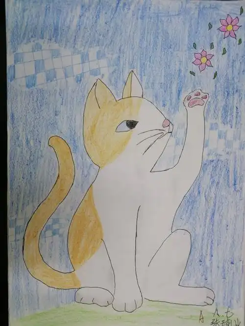 其它 八年级美术作业展之《装饰之美》 写美篇 作品名称《梦》 作品