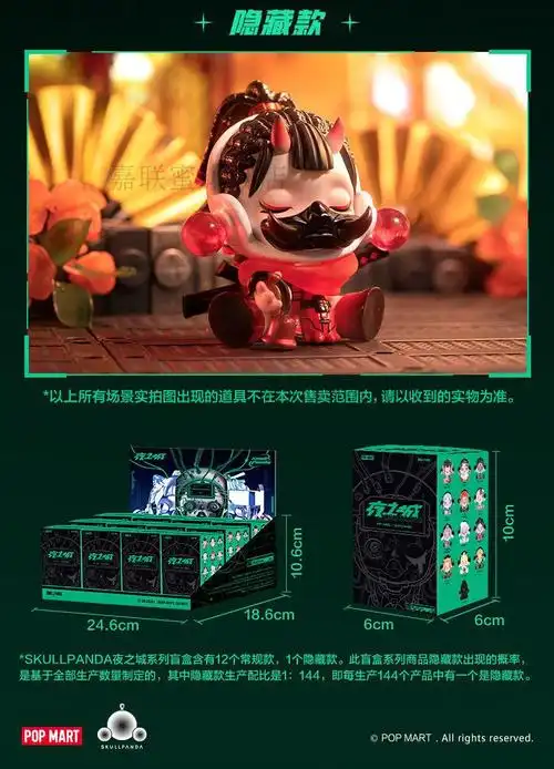 五一节礼物夜之城盲盒隐藏skullpanda夜之城系列盲盒可爱公仔潮流礼物