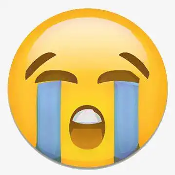 哭泣流泪大黄脸