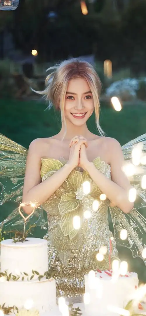 杨颖精灵造型手机壁纸_angelababy森林精灵公主高清图片_三千图片网