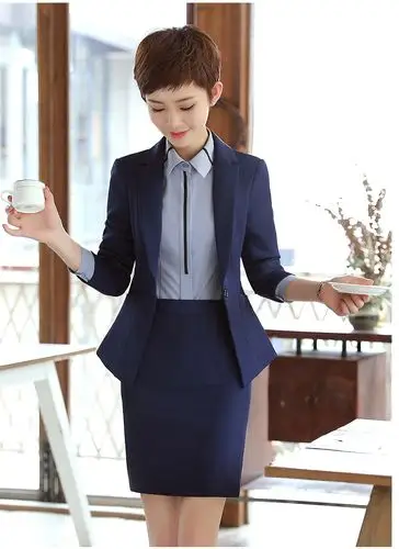 职业装女装套装秋装韩版修身正装女显瘦长袖小西装女外套白领学生面试