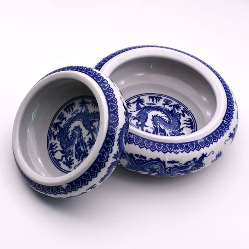 陶瓷笔洗笔筒大号中号洗笔套装青花瓷景德镇初学笔洗