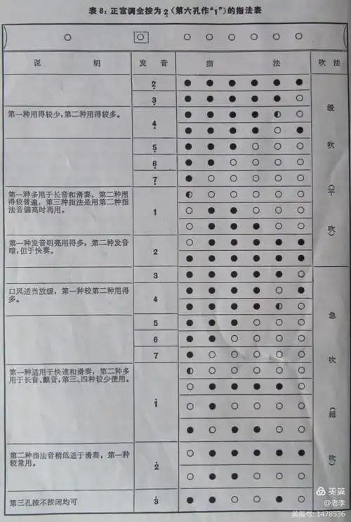 笛子指法大全