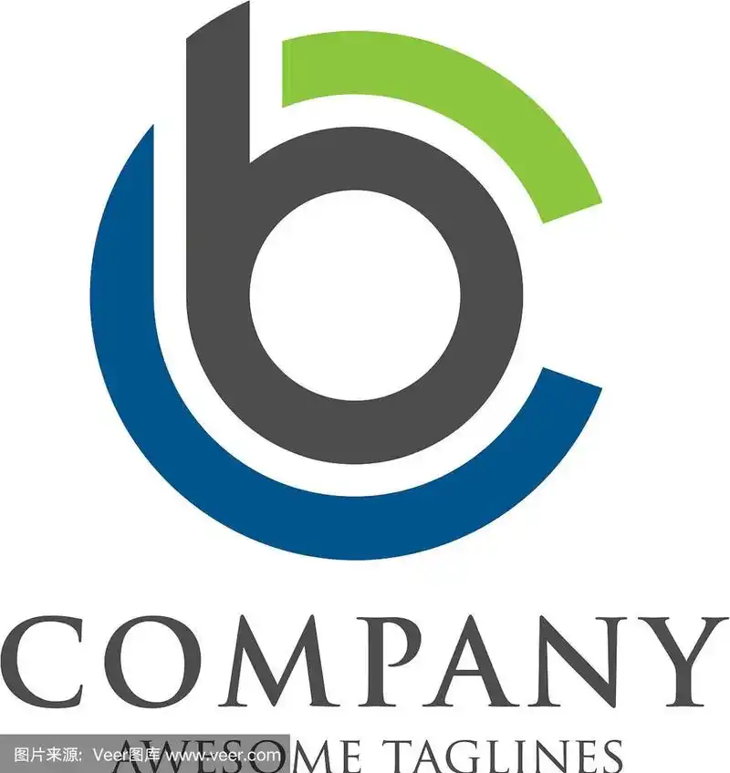 bc字母标志设计模板