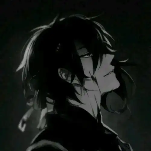 黑白头像男动漫恐怖_头像图片_扣扣乐园