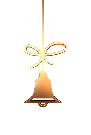 圣诞节精致金属小铃铛装饰