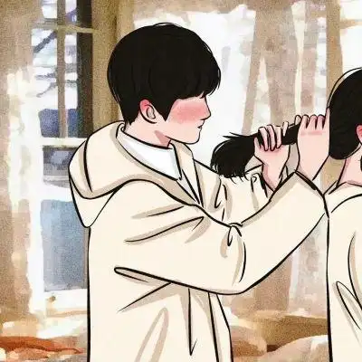 手绘情头.爱要早点表达 别明天 _情侣头像_我要个性网