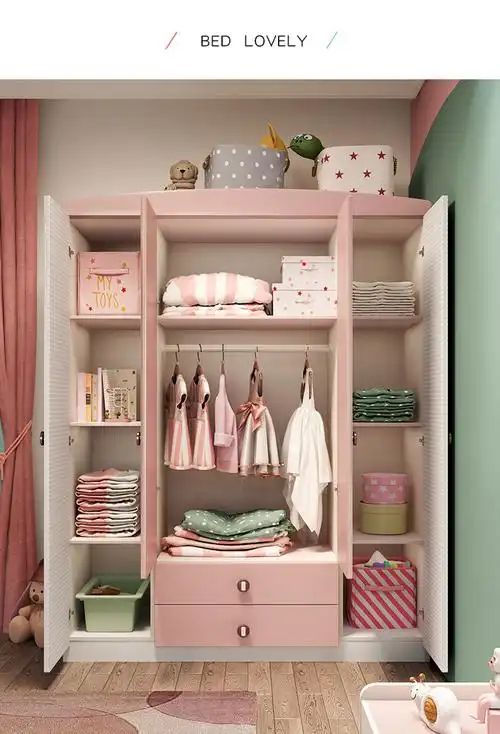 成品衣柜卧室衣柜主卧衣柜女生卧室三门四门平开门成品组装衣橱木质