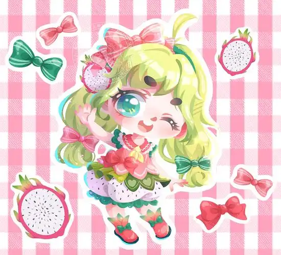 水果拟人系列插画|q版|插画|儿童插画|羊乐阳 - 原创作品 - 站酷