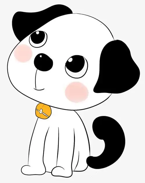 手绘可爱小狗装饰图案