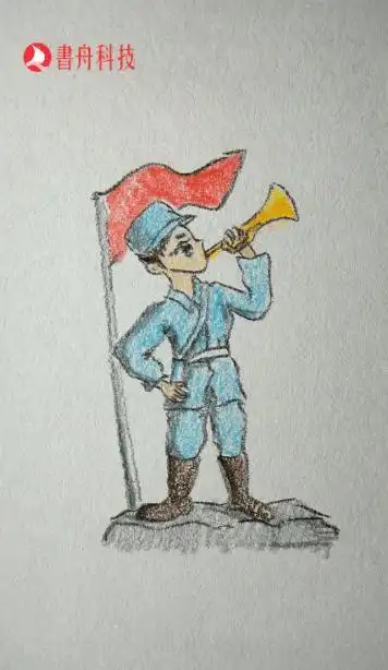 爱上简笔画八一建军节致敬人民解放军