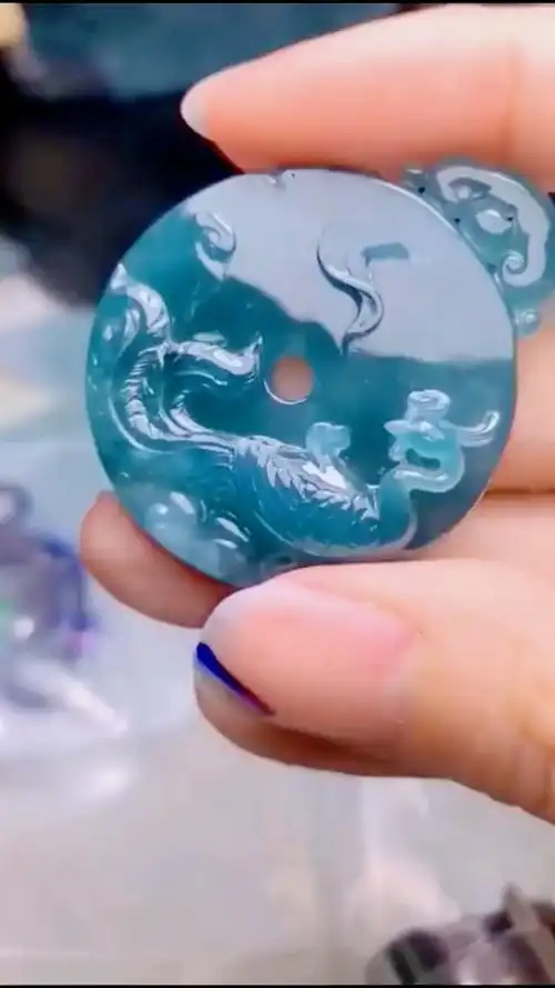 翠友手镯芯设计雕刻凤凰于飞作品代表吉祥如意幸福美满