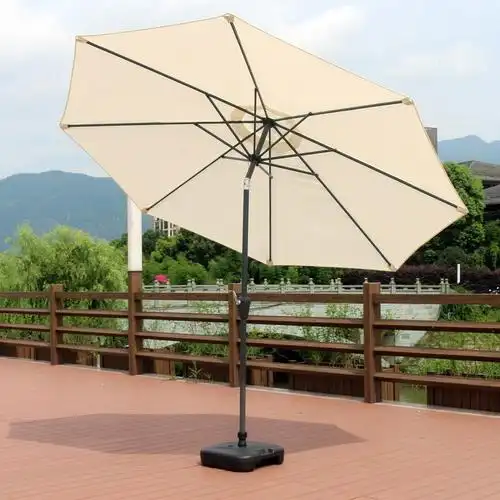 户外遮阳伞岗亭伞保安室外大太阳伞庭院折叠中柱伞咖啡广告摆摊伞