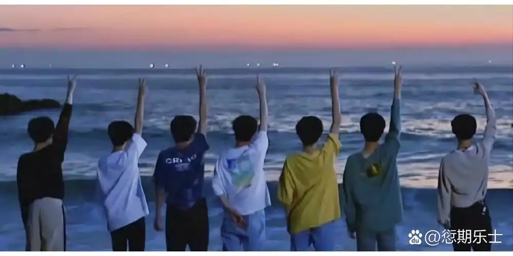 时代少年团背影图片