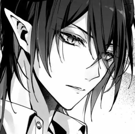 二次元男生头像帅气黑白