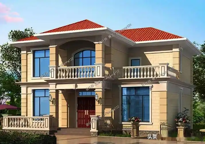 6款时尚现代二层别墅130平经济又实用建在农村人人都羡慕