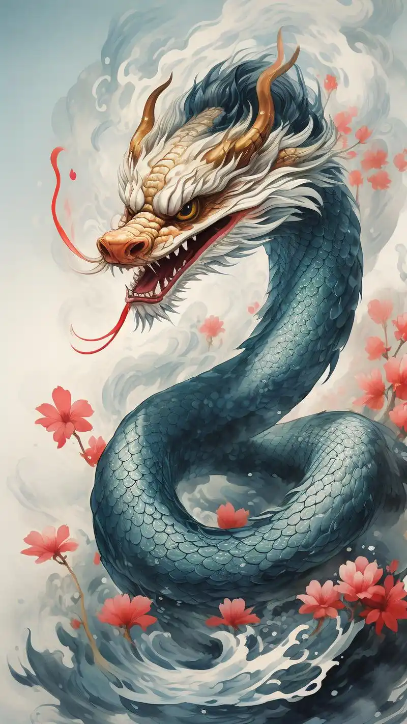 97这里有一波超酷炫的生肖蛇手机壁纸,每一张都散发着神秘的气息.