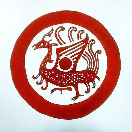 秦汉瓦当四神兽图案