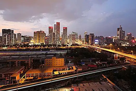 北京cbd夜景