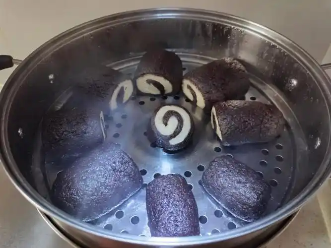 黑米馒头还不错呢