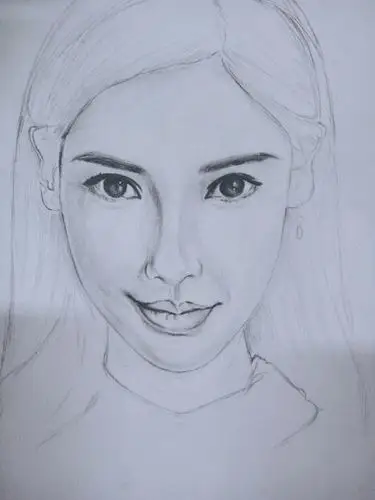 素描第二幅:杨颖angelababy - 简书
