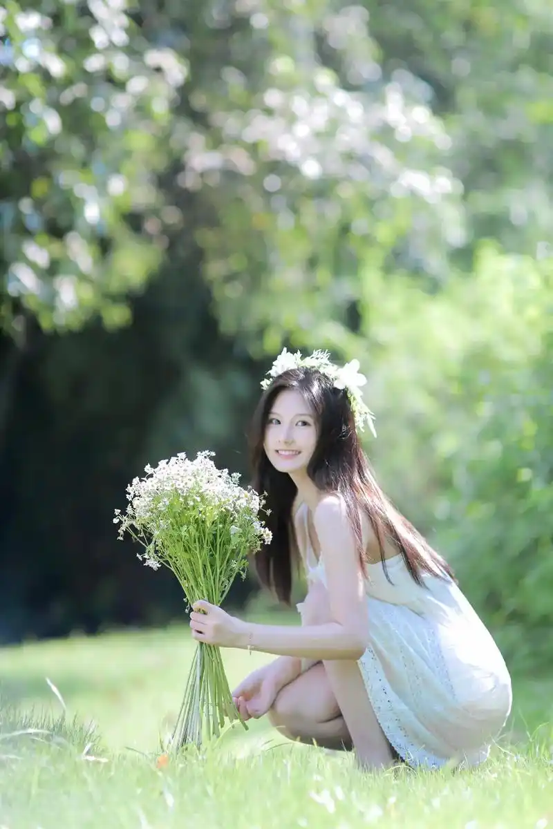 遇见小鹿一样的女孩  #摄影 #写真 #森系少女 - 抖音