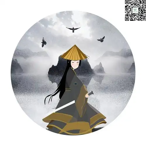 武侠风唯美插画