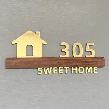 vip包厢包间店铺可爱网红指示牌酒店宾馆k房间号数字贴创意民宿标识定