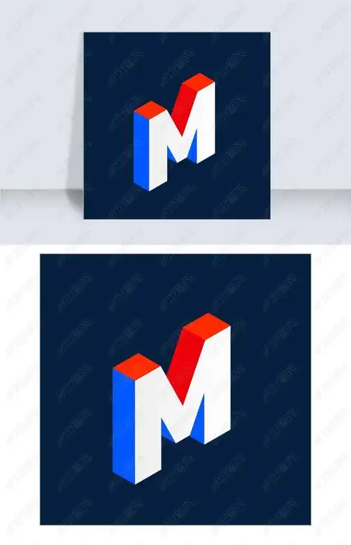 3d立体的字母m