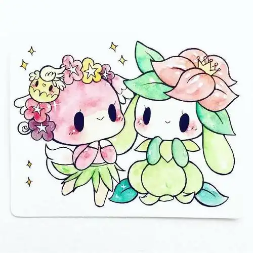 超可爱的小精灵动物简笔画萌萌哒的简笔画大全